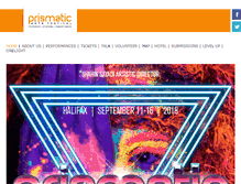 Tablet Screenshot of prismaticfestival.com